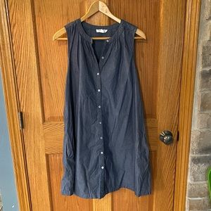 Denim sleeveless dress